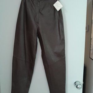 Leather Pants - Brown - New With Tags On